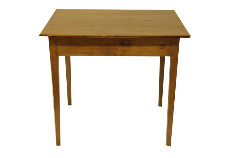 French Cherry One Drawer Table For Sale at 1stDibs