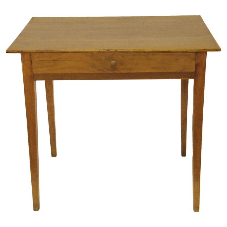 French Cherry One Drawer Table For Sale at 1stDibs