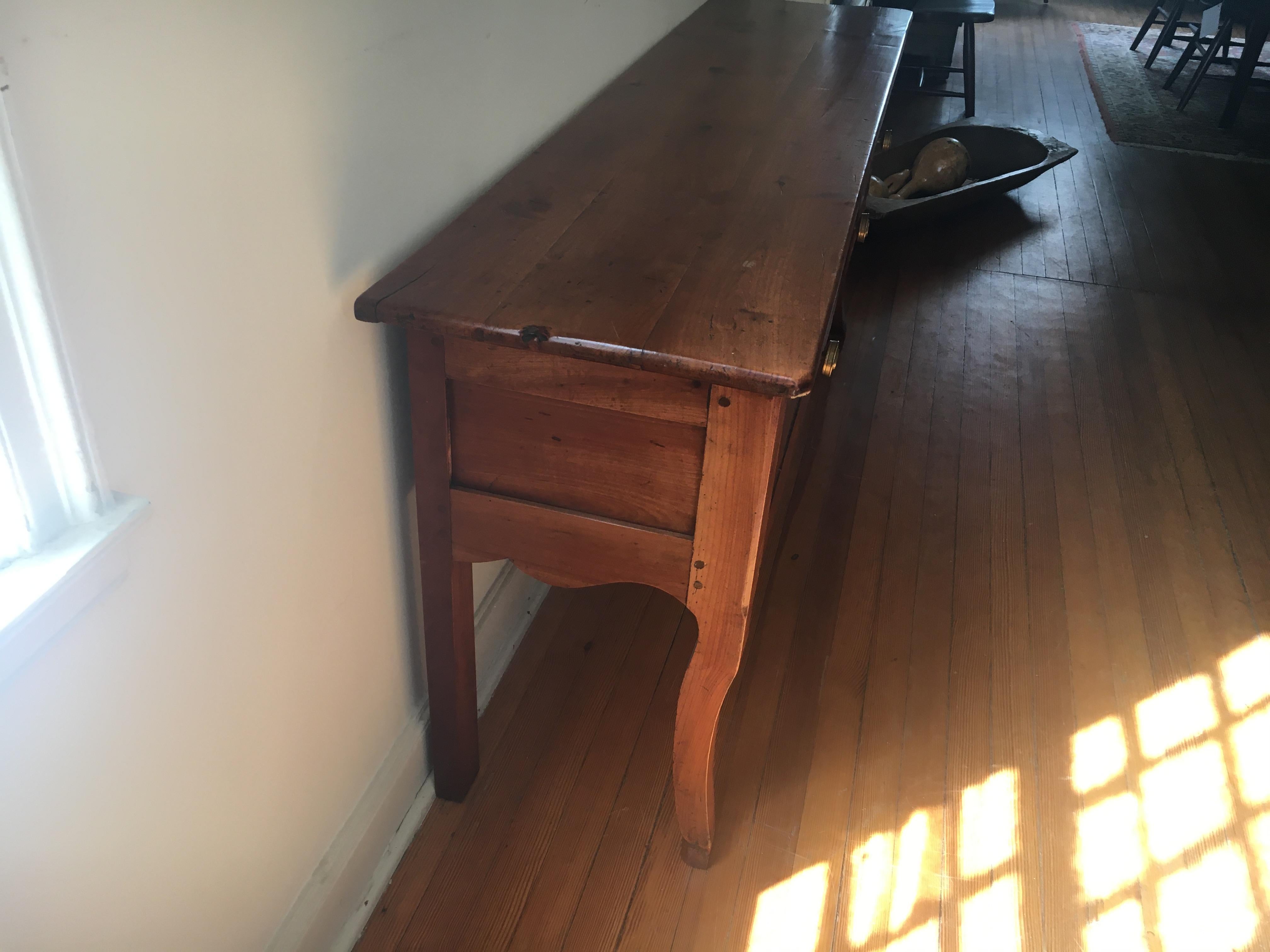 Mid-19th Century French Cherry Serving Table