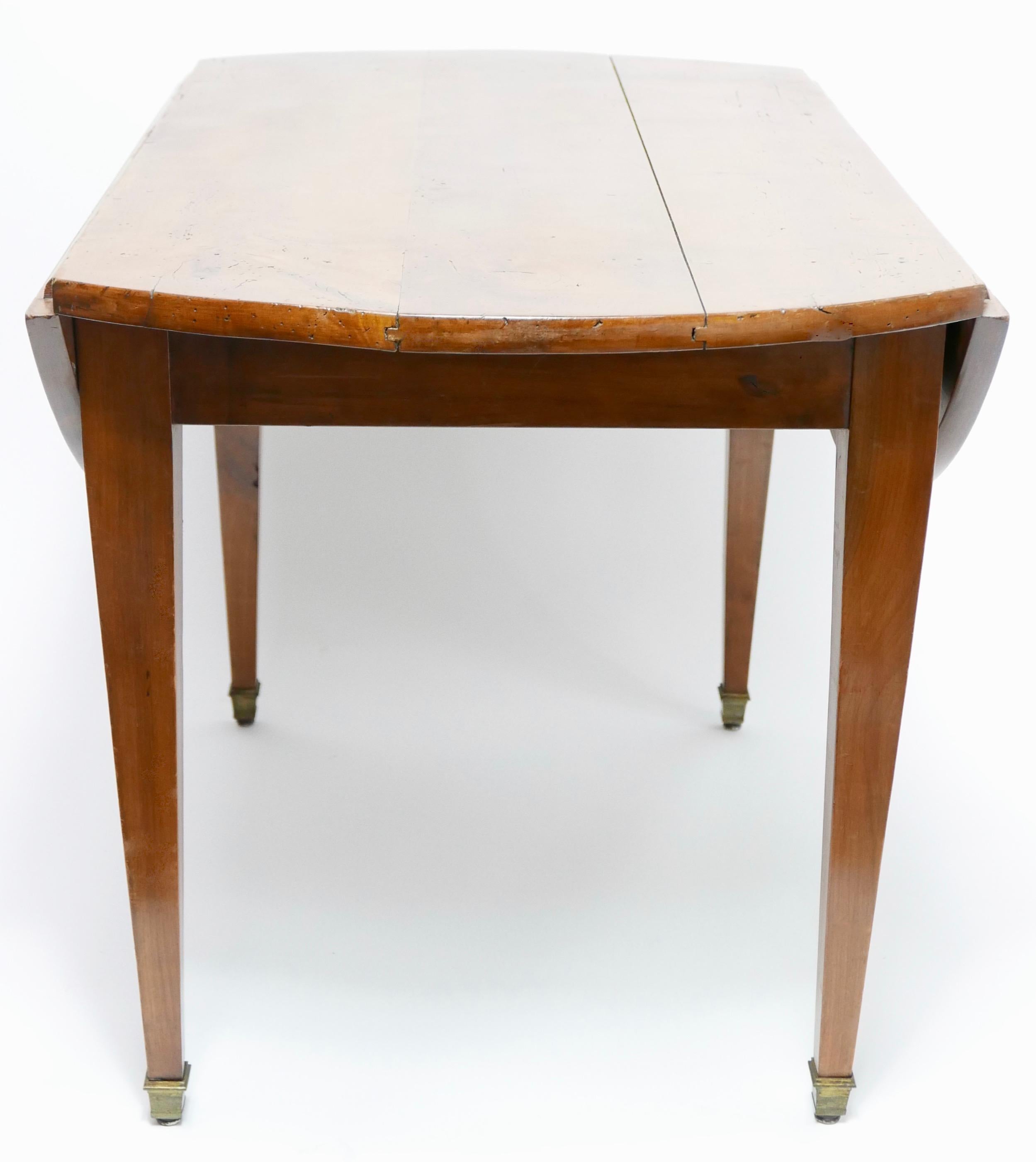 French Cherry Wood Drop-Leaf Table, Early 19th Century 7