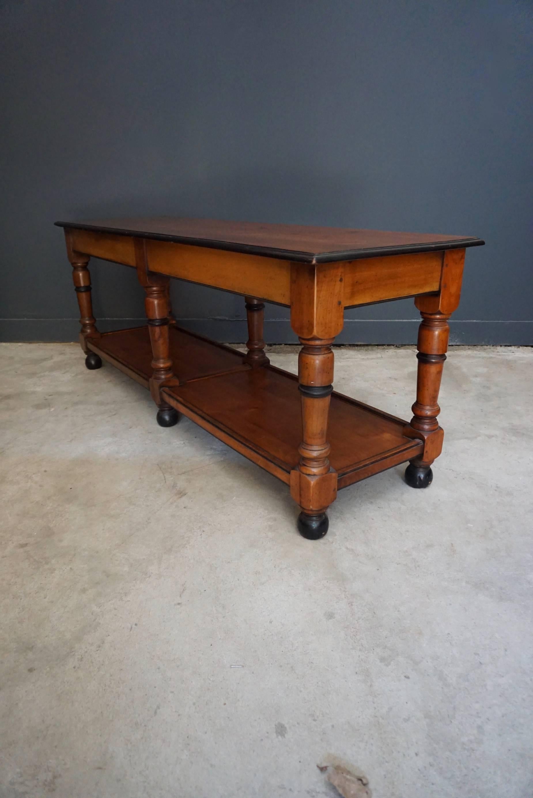 French Cherrywood Console or Side Table, Late 19th Century 7