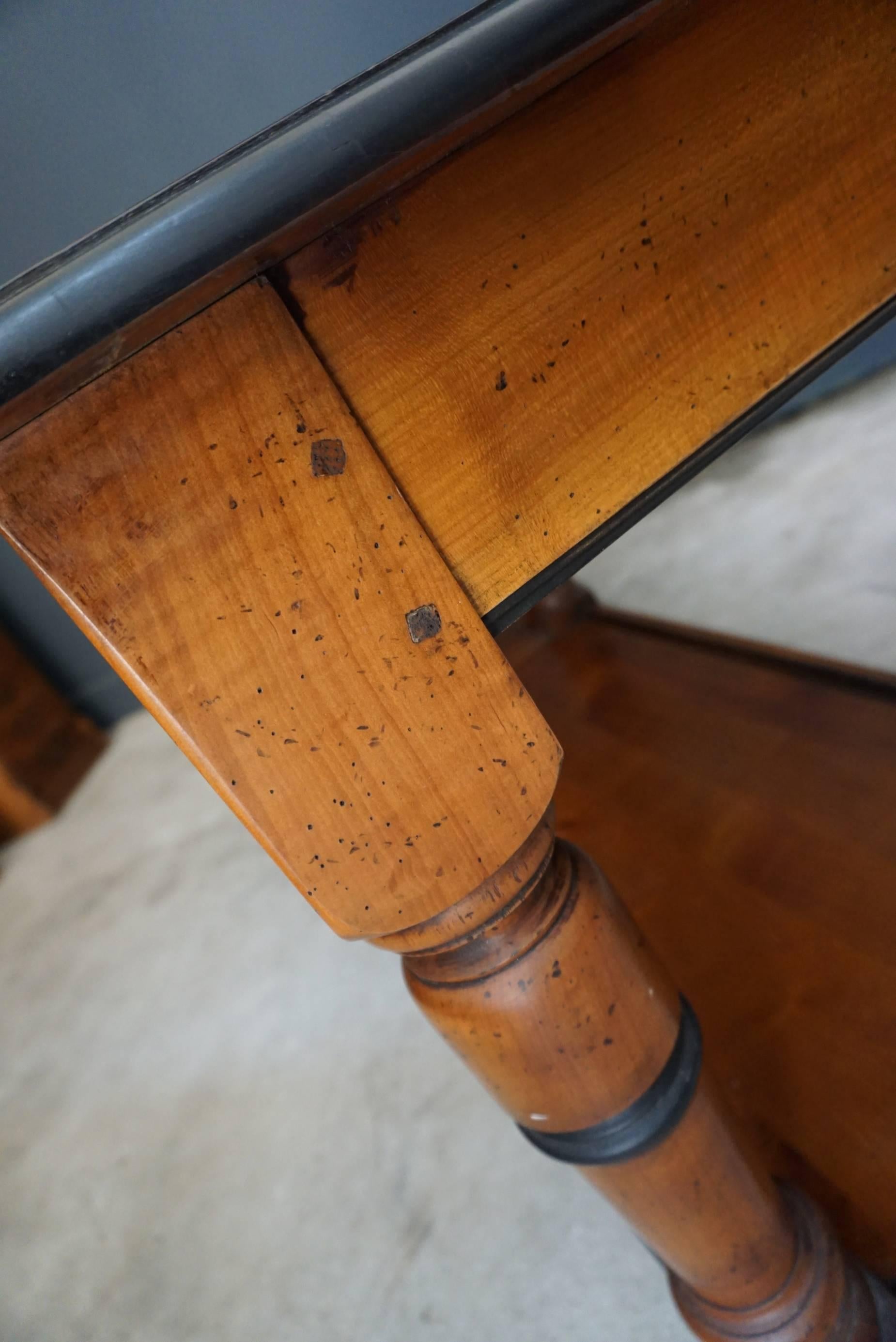 French Cherrywood Console or Side Table Late, 19th Century 9