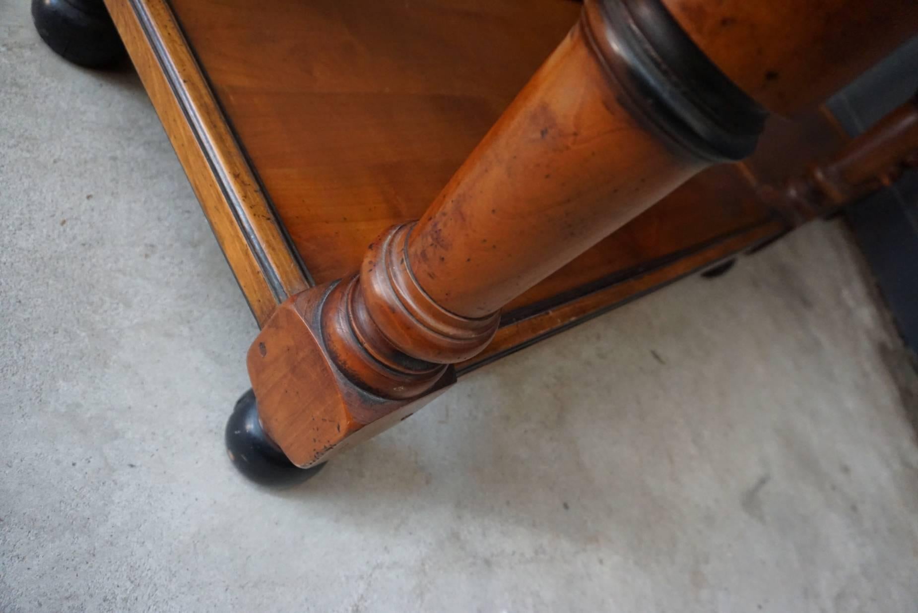 French Cherrywood Console or Side Table Late, 19th Century 11