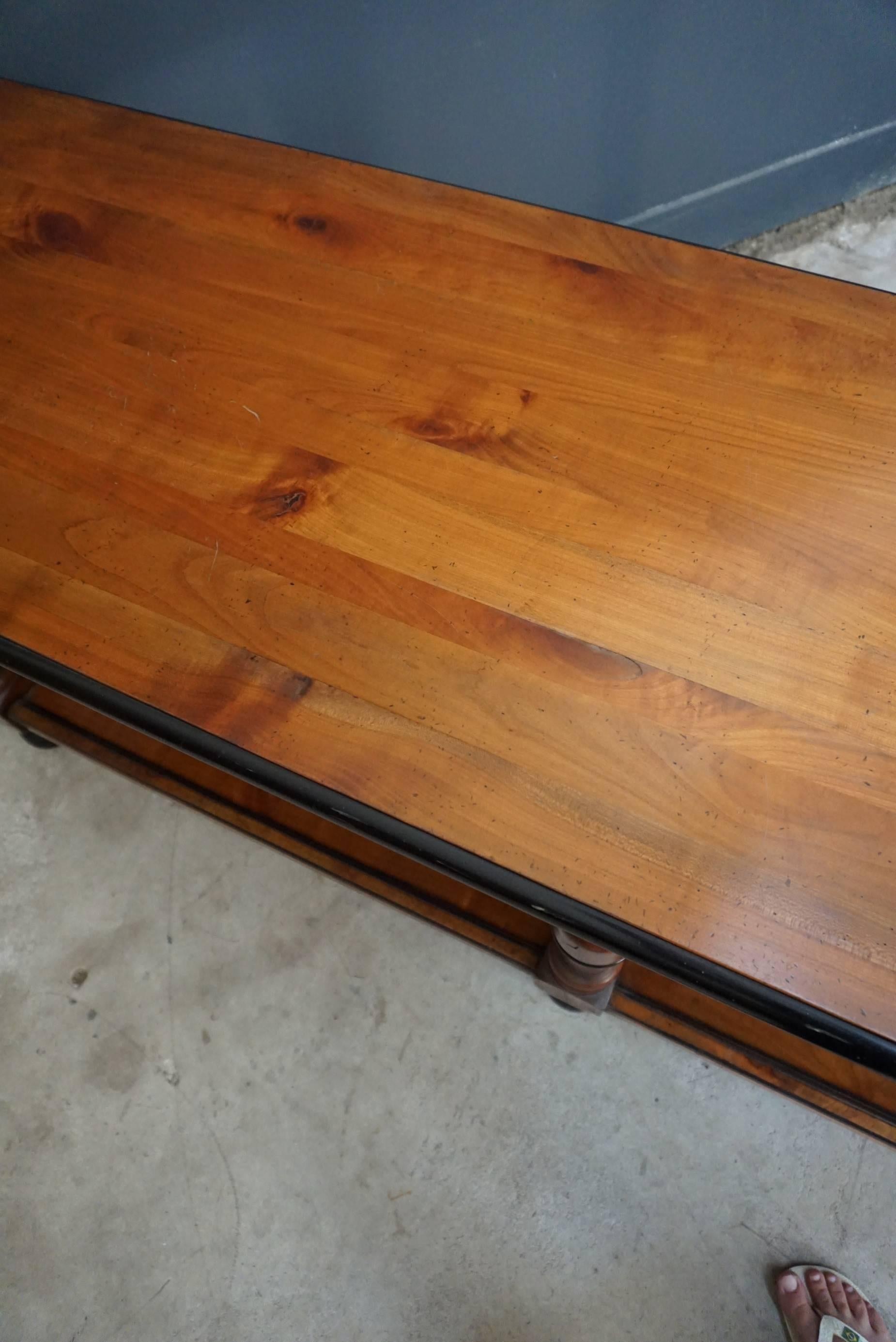 French Cherrywood Console or Side Table Late, 19th Century 3