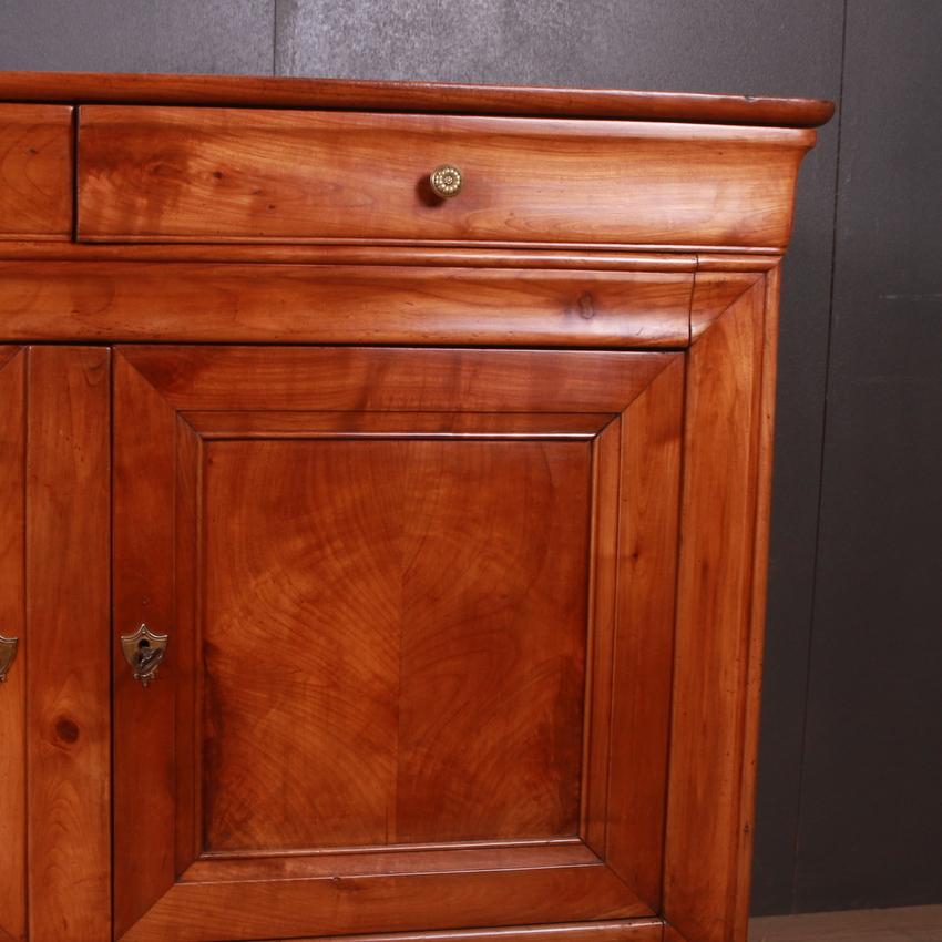 French Cherrywood Enfilade / Sideboard In Good Condition In Leamington Spa, Warwickshire
