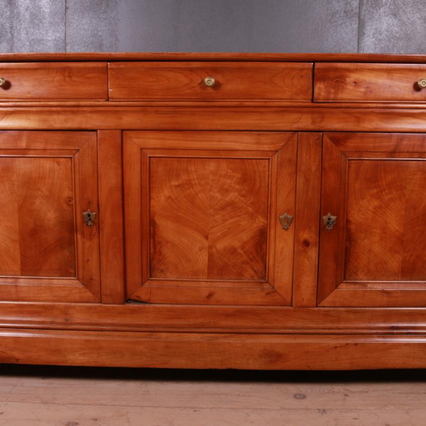 19th Century French Cherrywood Enfilade / Sideboard