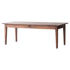 French Cherrywood Farmhouse Dining Table c. 1900