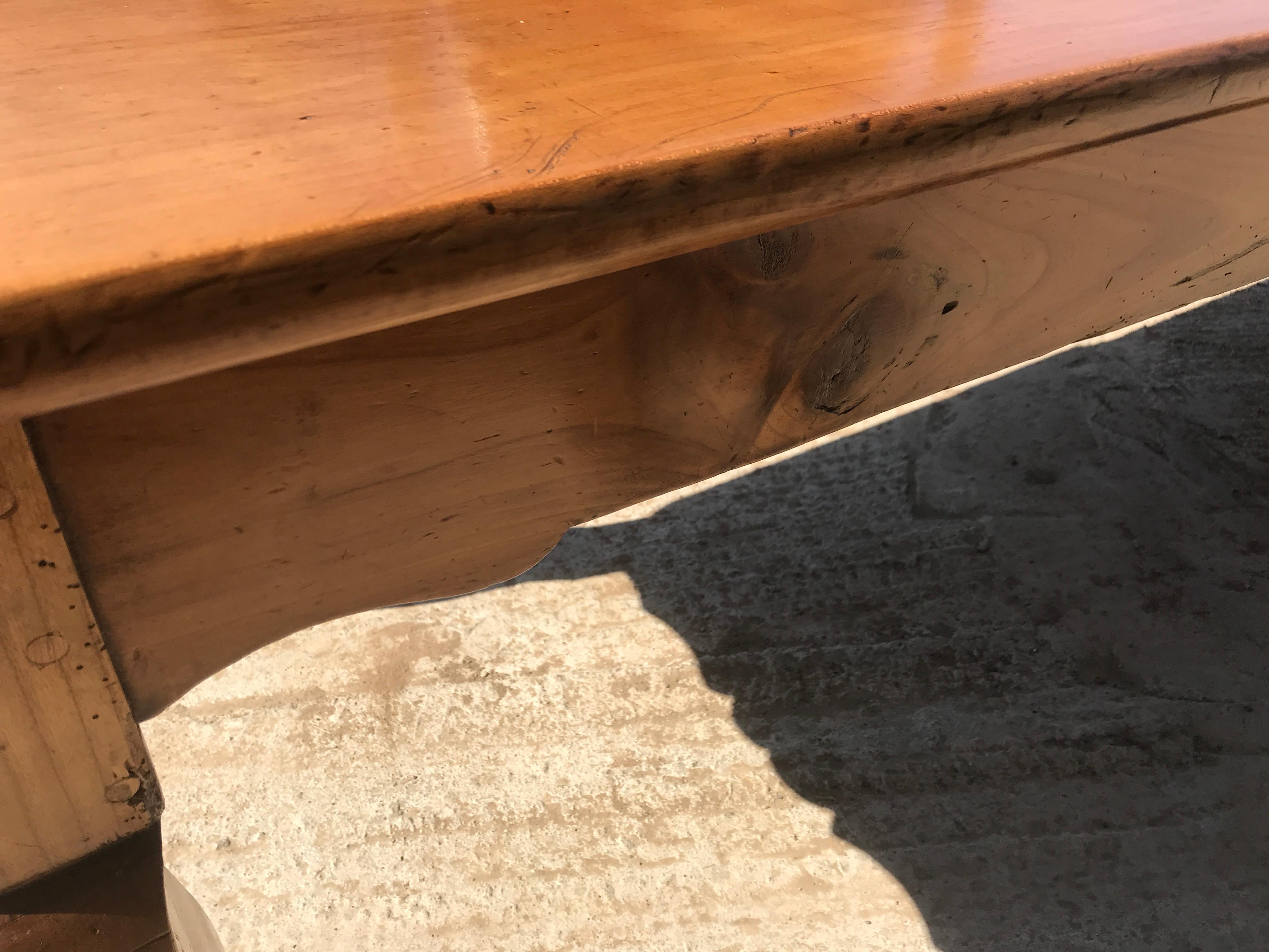 French Cherrywood Farmhouse Dining Table 4