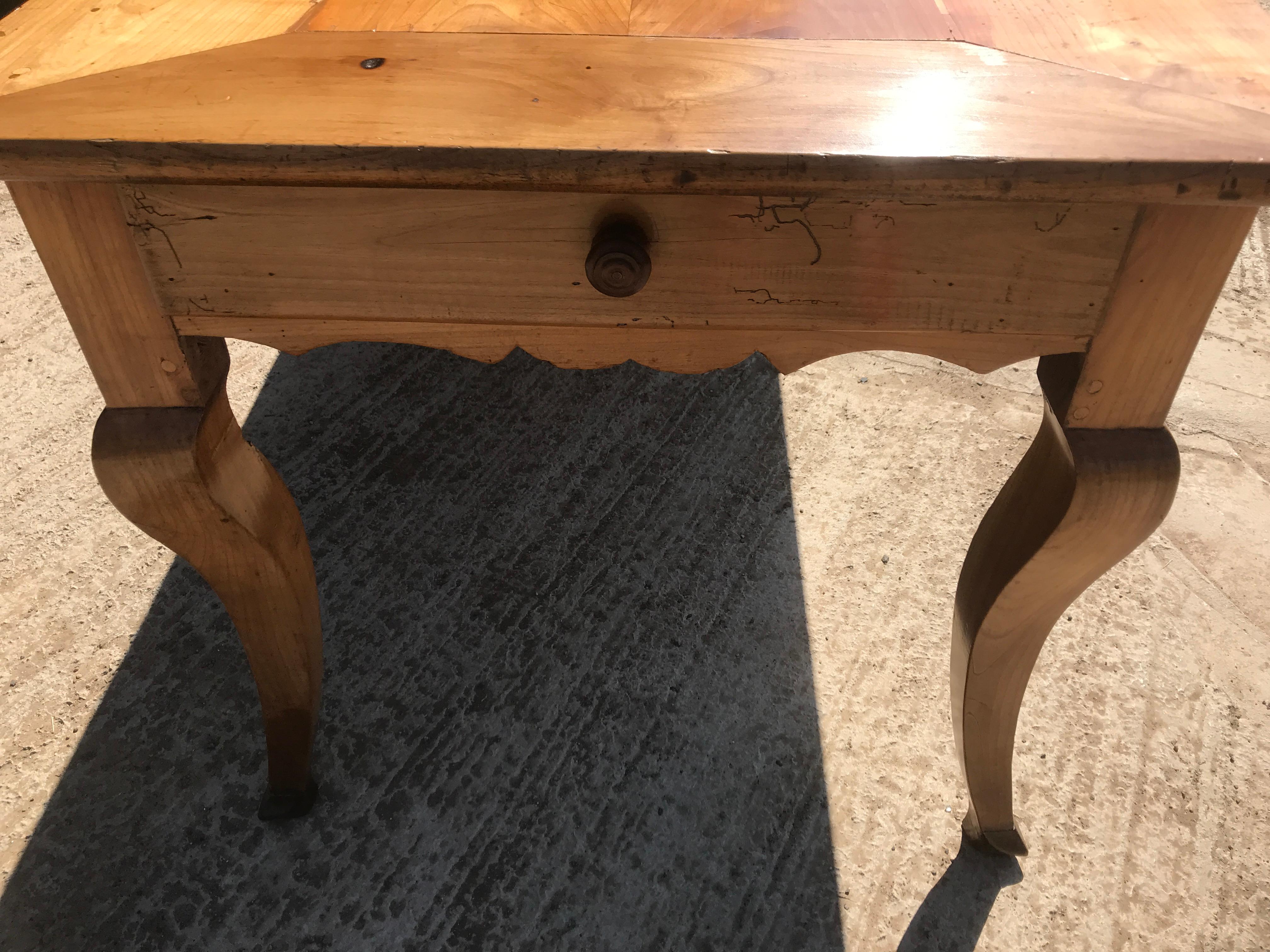 19th Century French Cherrywood Farmhouse Dining Table