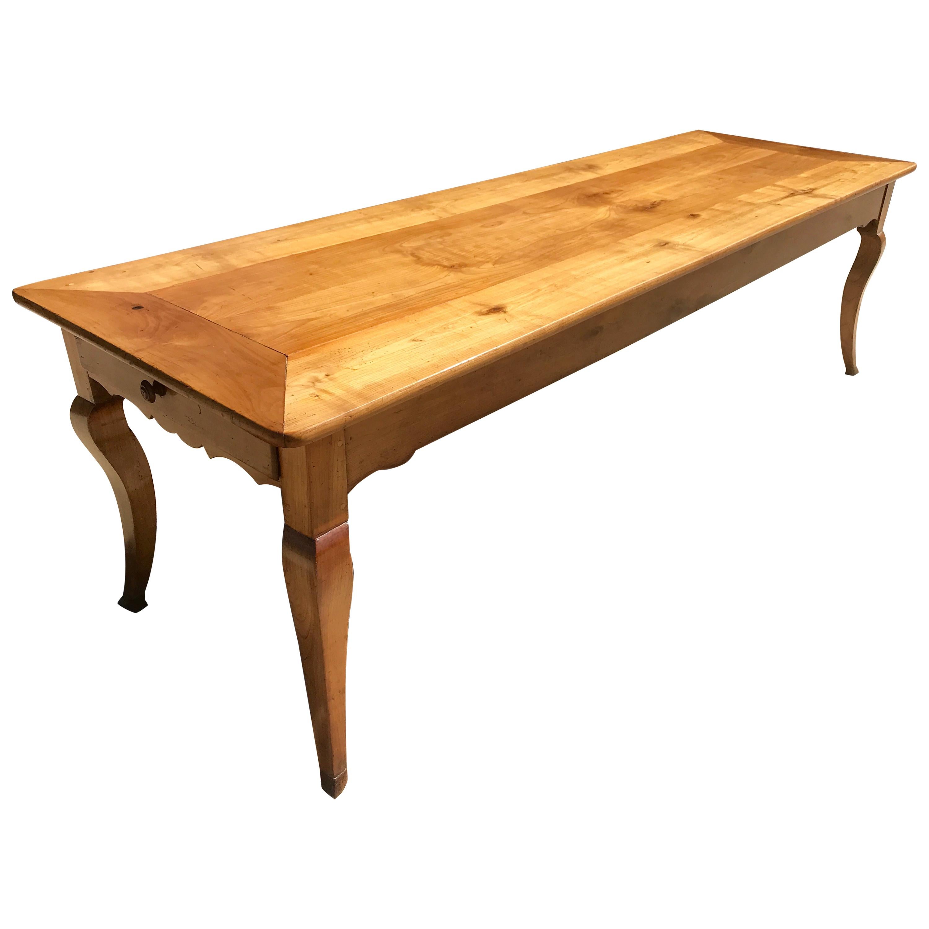 French Cherrywood Farmhouse Dining Table