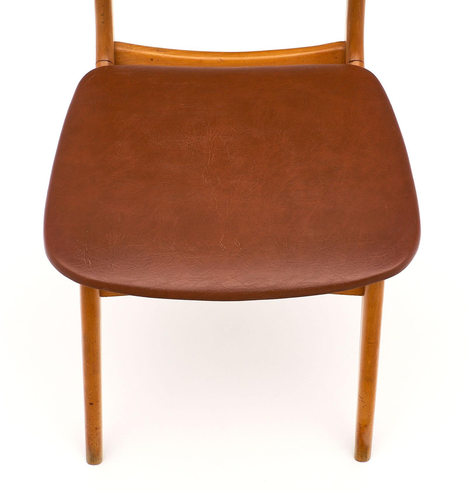 Mid-20th Century French Cherrywood Midcentury Chairs