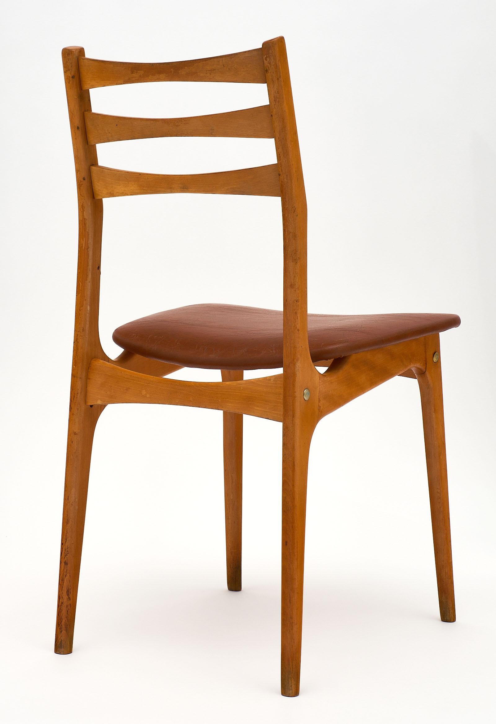 French Cherrywood Midcentury Chairs 4