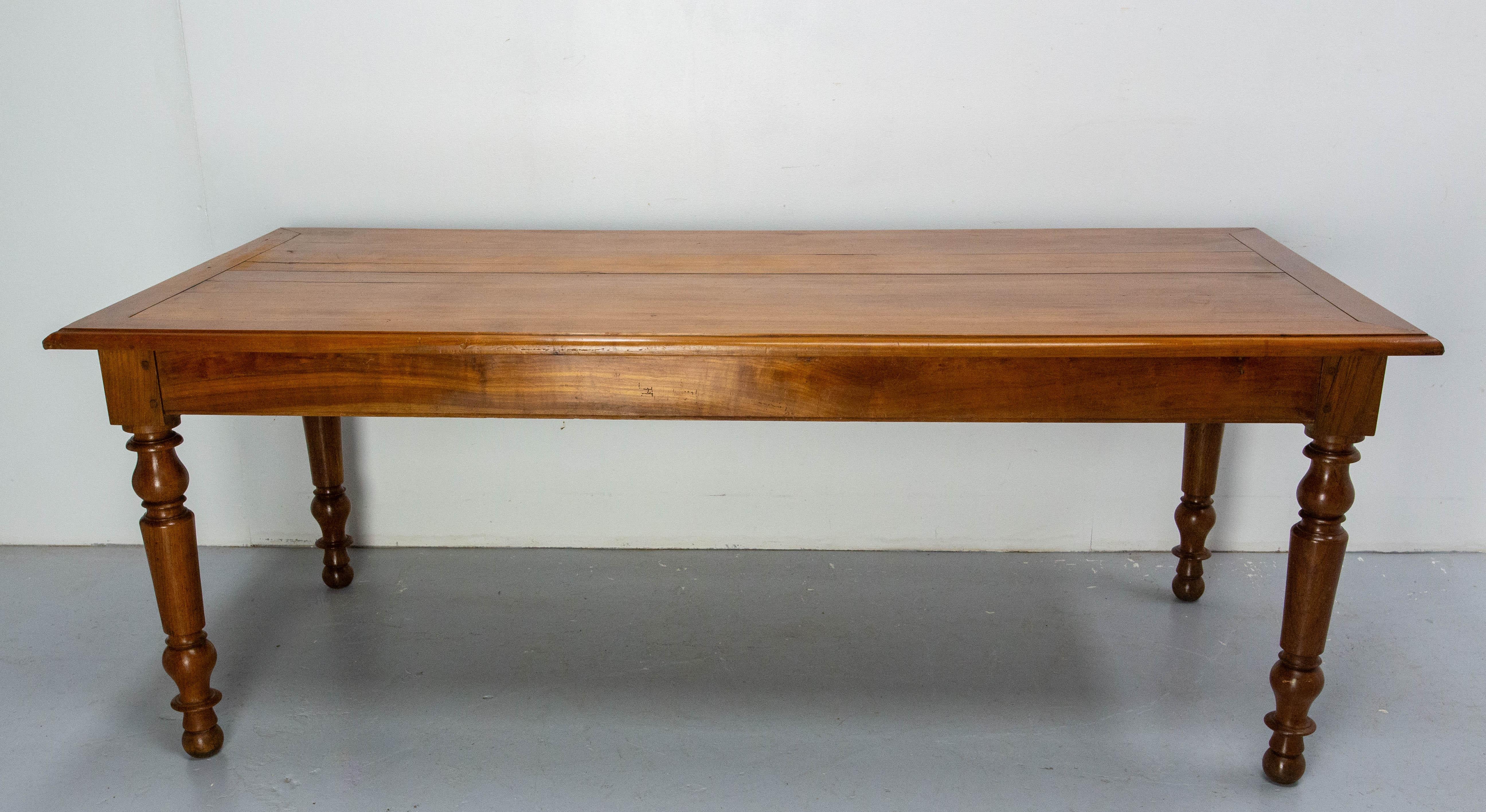 French Cherrywood Table Louis Philippe Period, Mid 19th Century For Sale 1