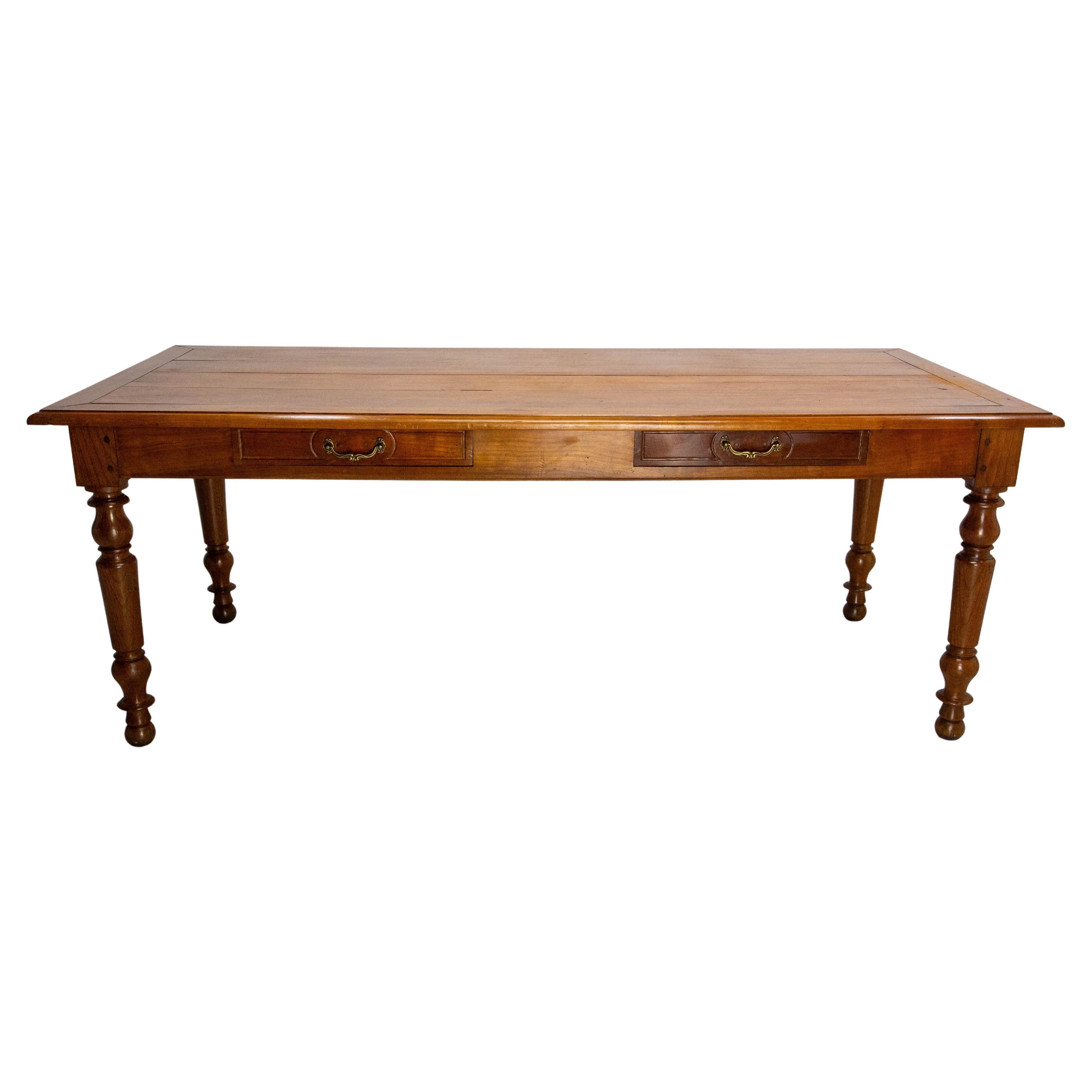 French Cherrywood Table Louis Philippe Period, Mid 19th Century For Sale