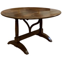 French Cherrywood 'Vineyard' Tilting Table, circa 1890