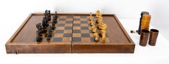 French Chess Box and Blackgammon Wood, circa 1950