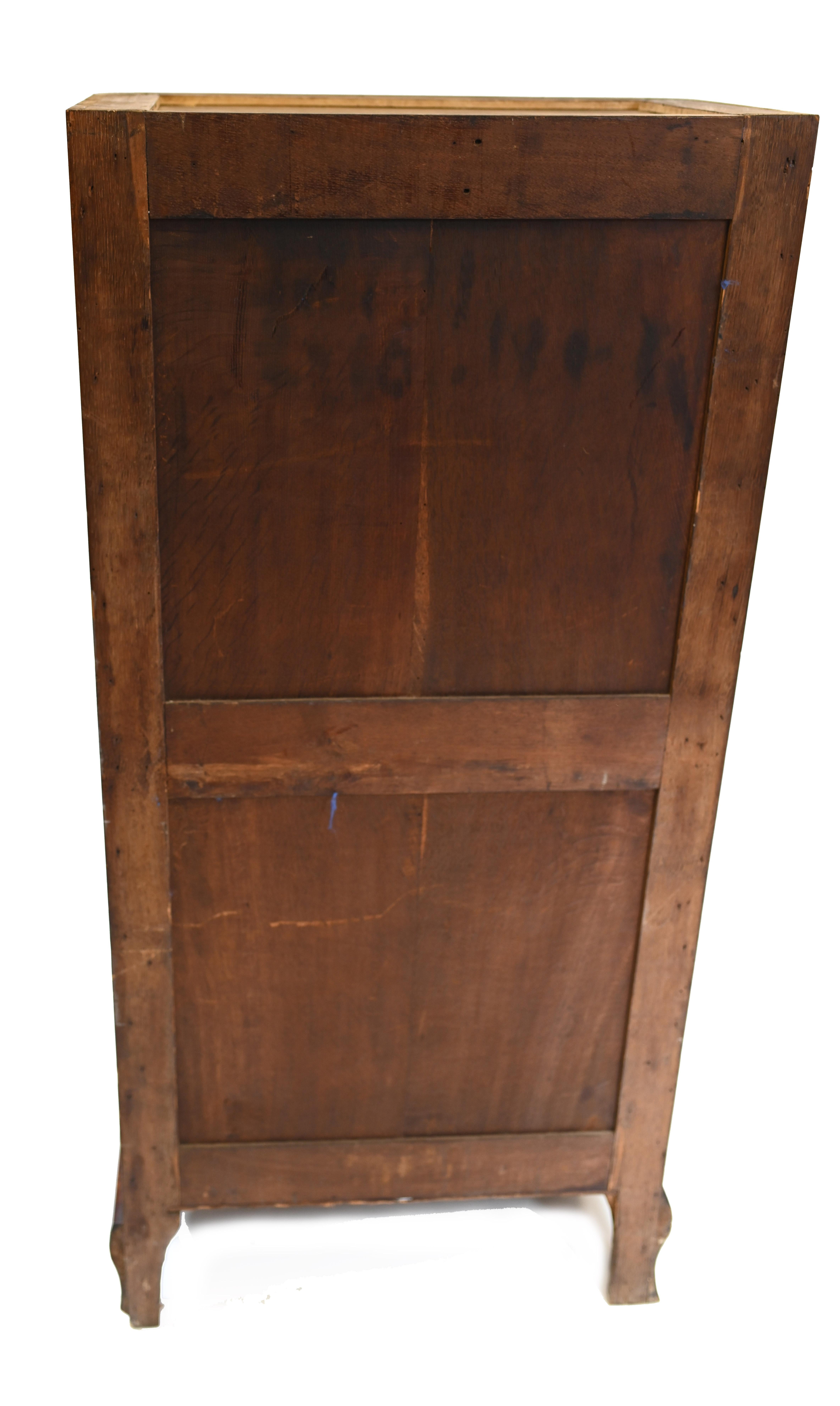 French Chest Drawers Antique Tall Boy Inlay, 1880 8