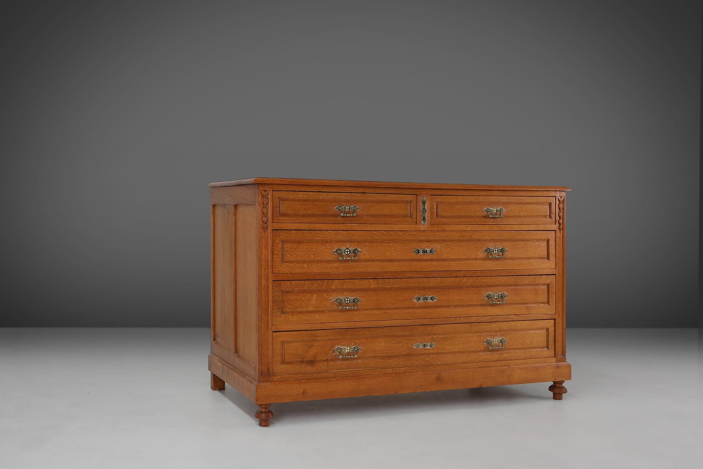 Mid-Century Modern French chest of drawers 1850 For Sale