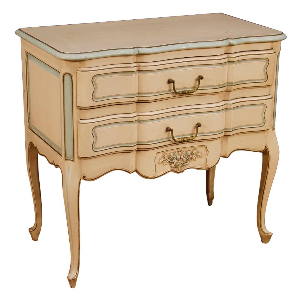 French Chest of Drawers in Lacquered and Painted Wood, 20th Century For Sale