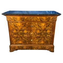 French Louis Philippe Period Walnut Commode