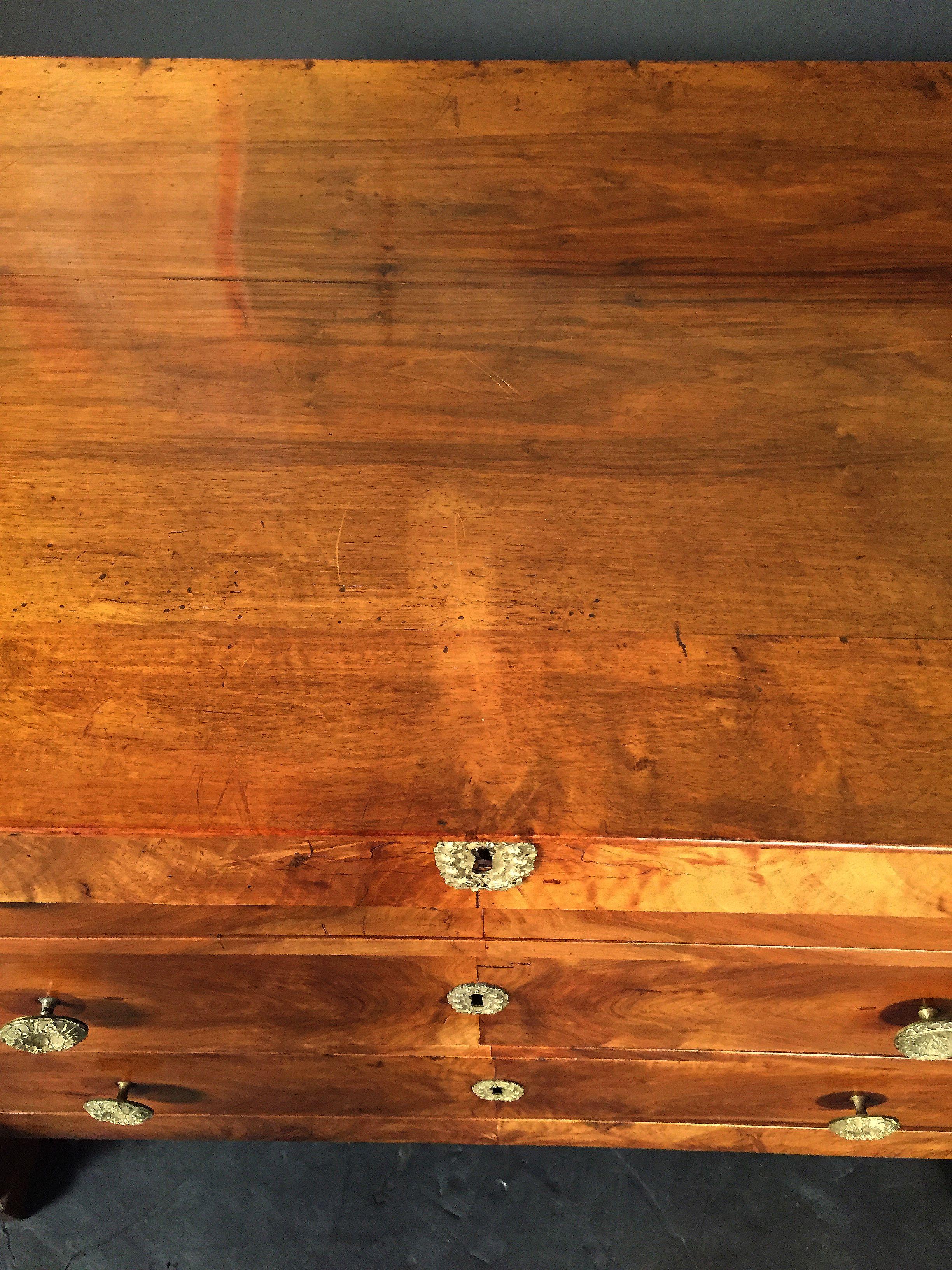 French Chest of Drawers of Walnut from the Restauration Period 5