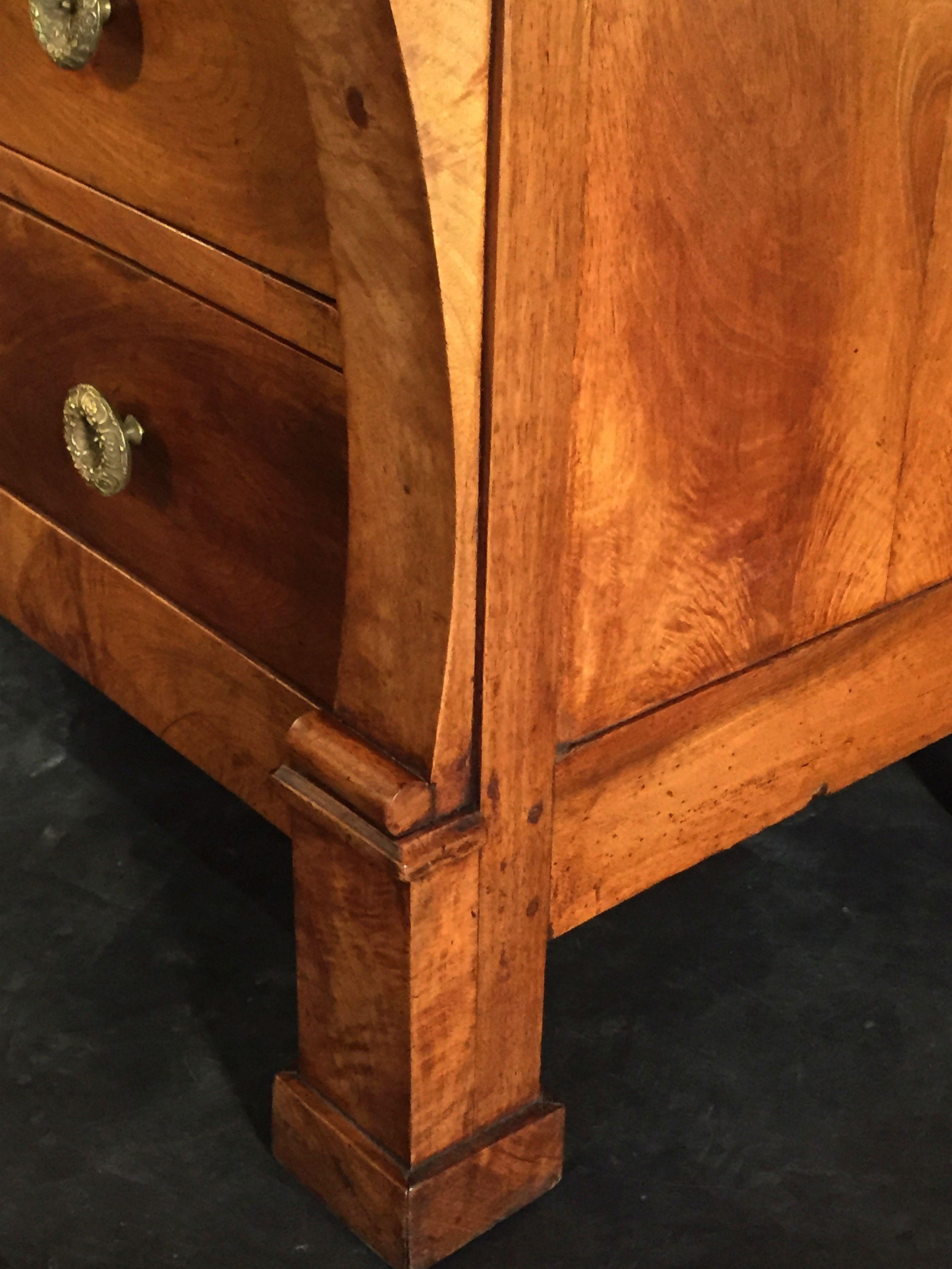 French Chest of Drawers of Walnut from the Restauration Period 9