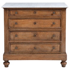 French Chest of Drawers with Marble Top