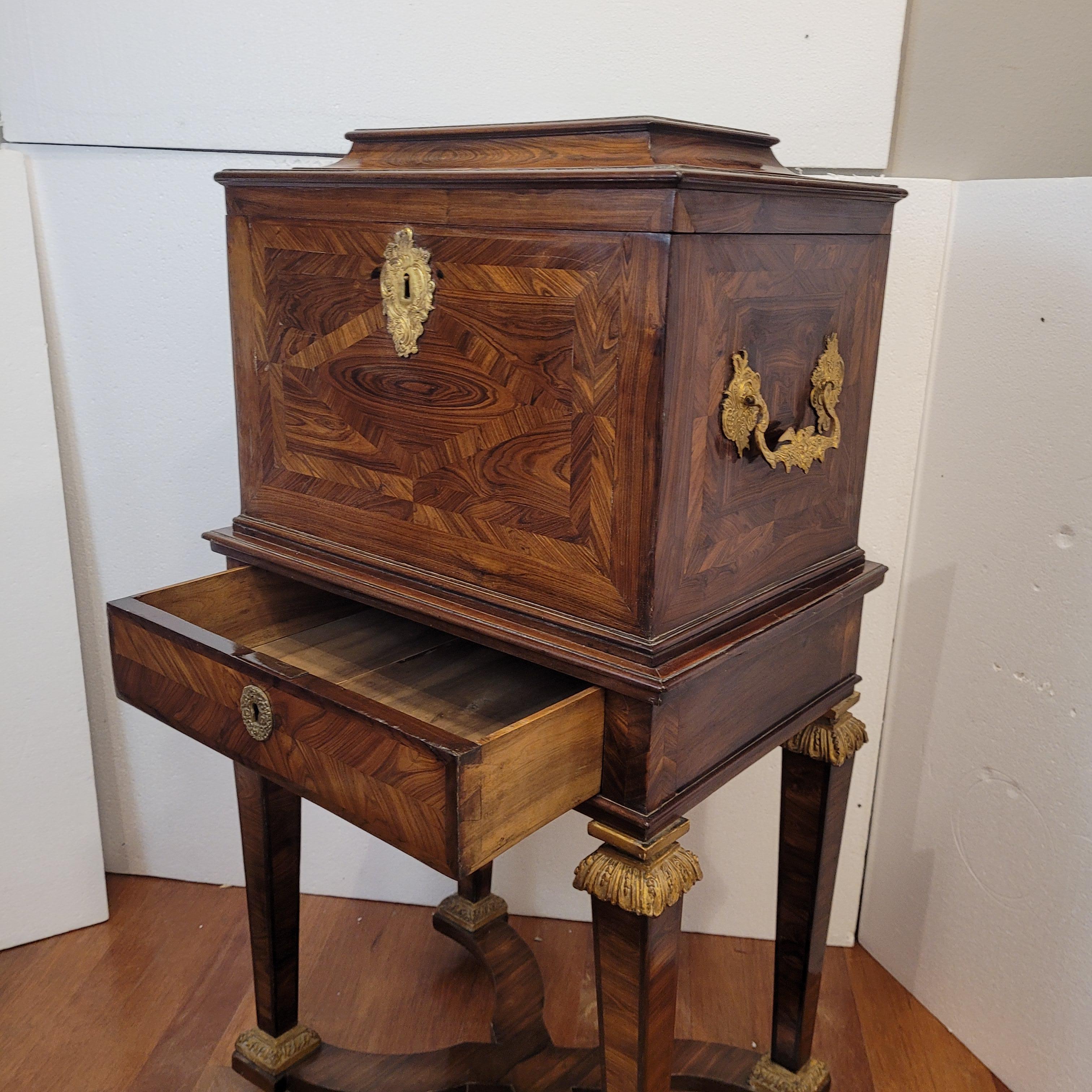 French Chest Regency style , travel chest wedding trousseau chest For Sale 8
