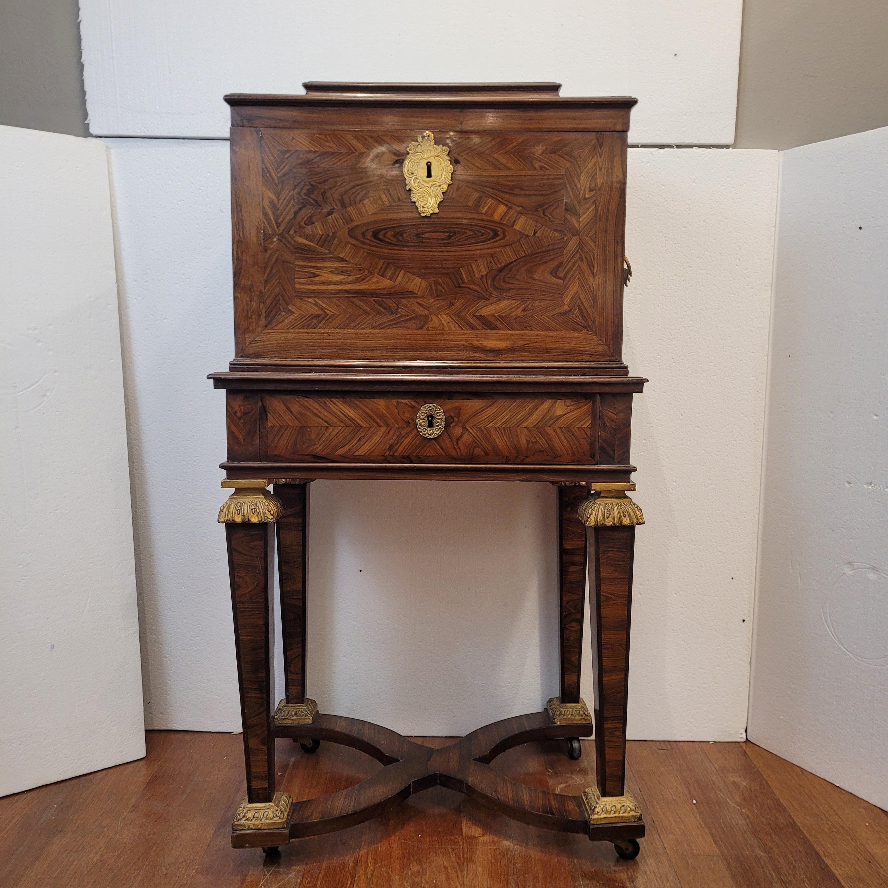 Hand-Crafted French Chest Regency style , travel chest wedding trousseau chest For Sale