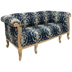 French Chesterfield Sofa with Contemporary Fabric, circa 1870