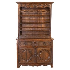 Französischer Vaiselier aus Kastanienholz, 18. Jahrhundert, um 1790