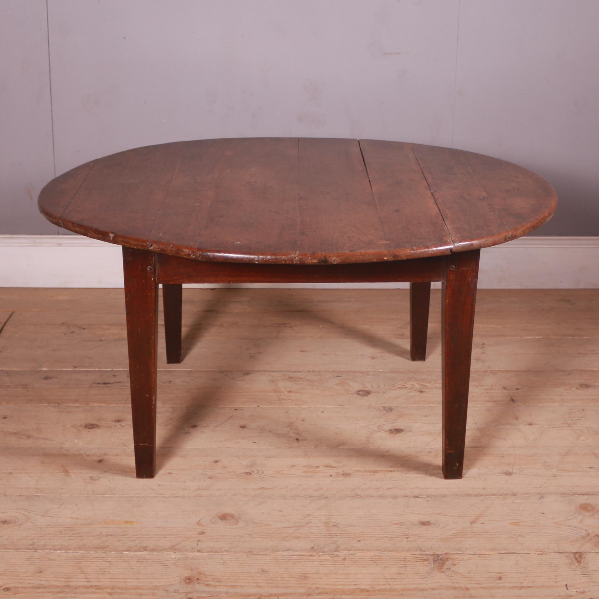19th Century French Chestnut and Oak Coffee Table
