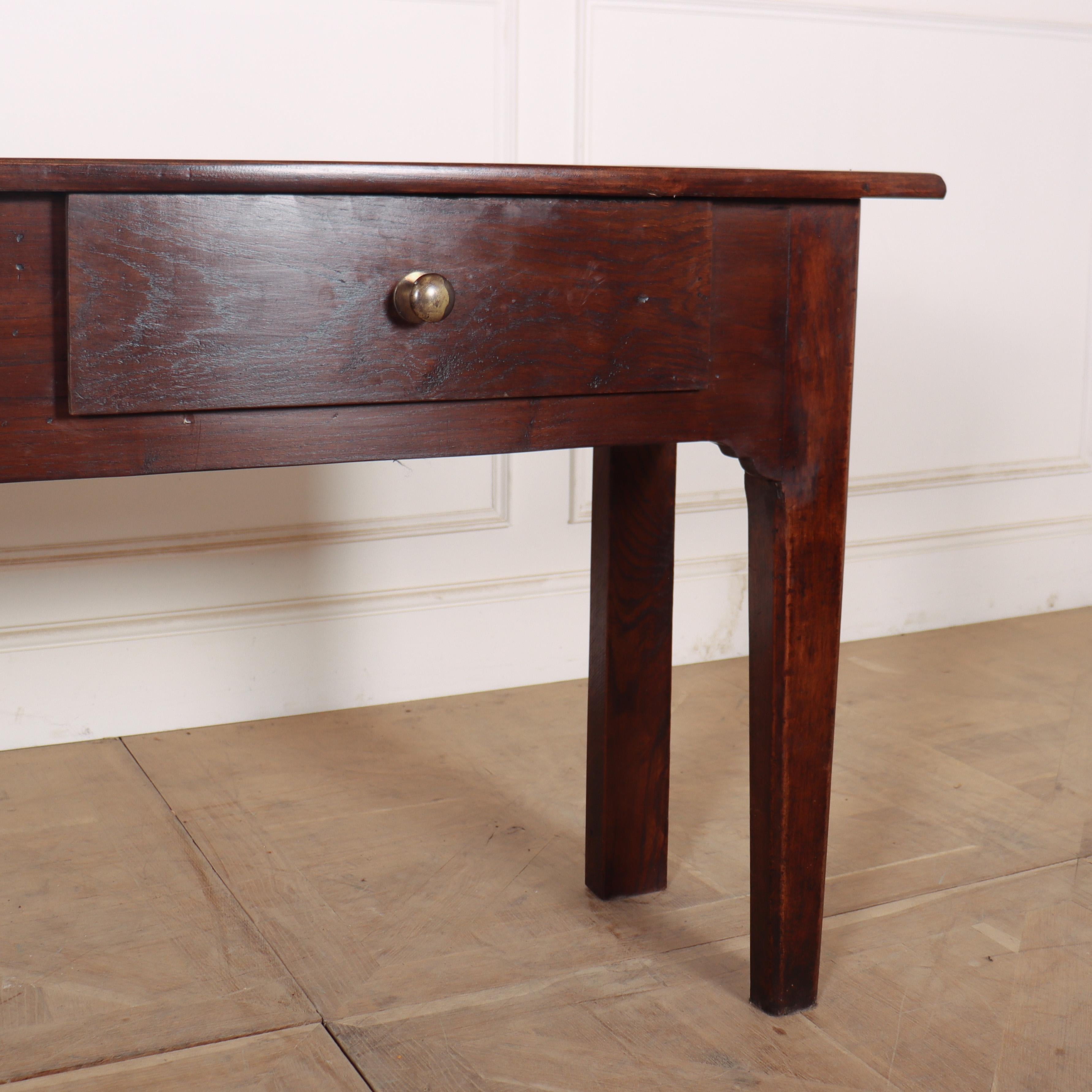 19th Century French Chestnut and Oak Serving Table