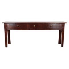 French Chestnut and Oak Serving Table