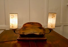 French Chestnut Book Rest Reading Stand Lamp