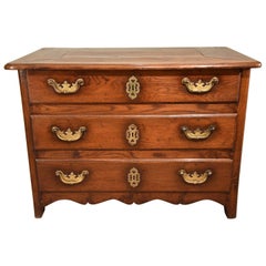 Antique French Chestnut Commode Chest of Drawers