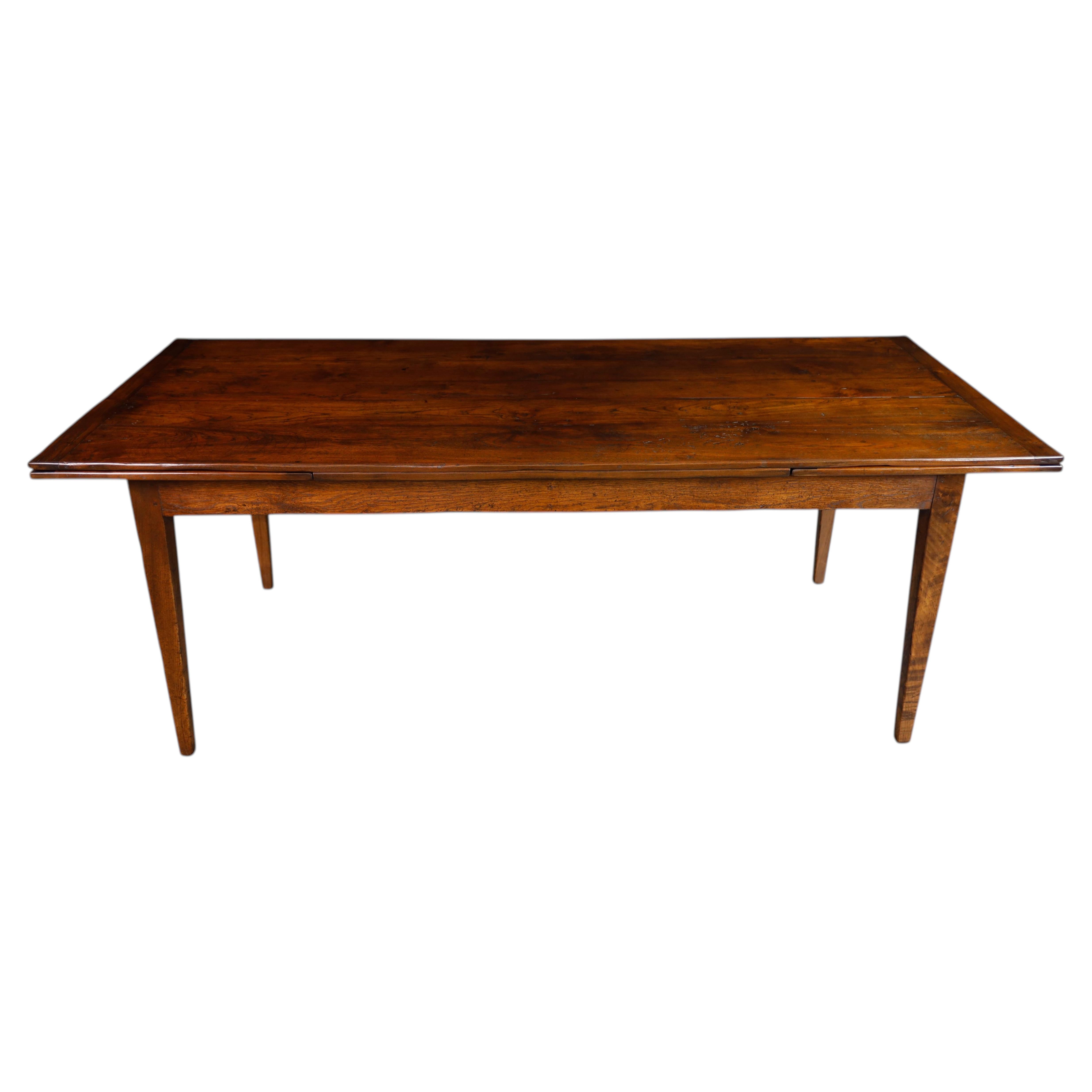 Table de ferme en châtaignier