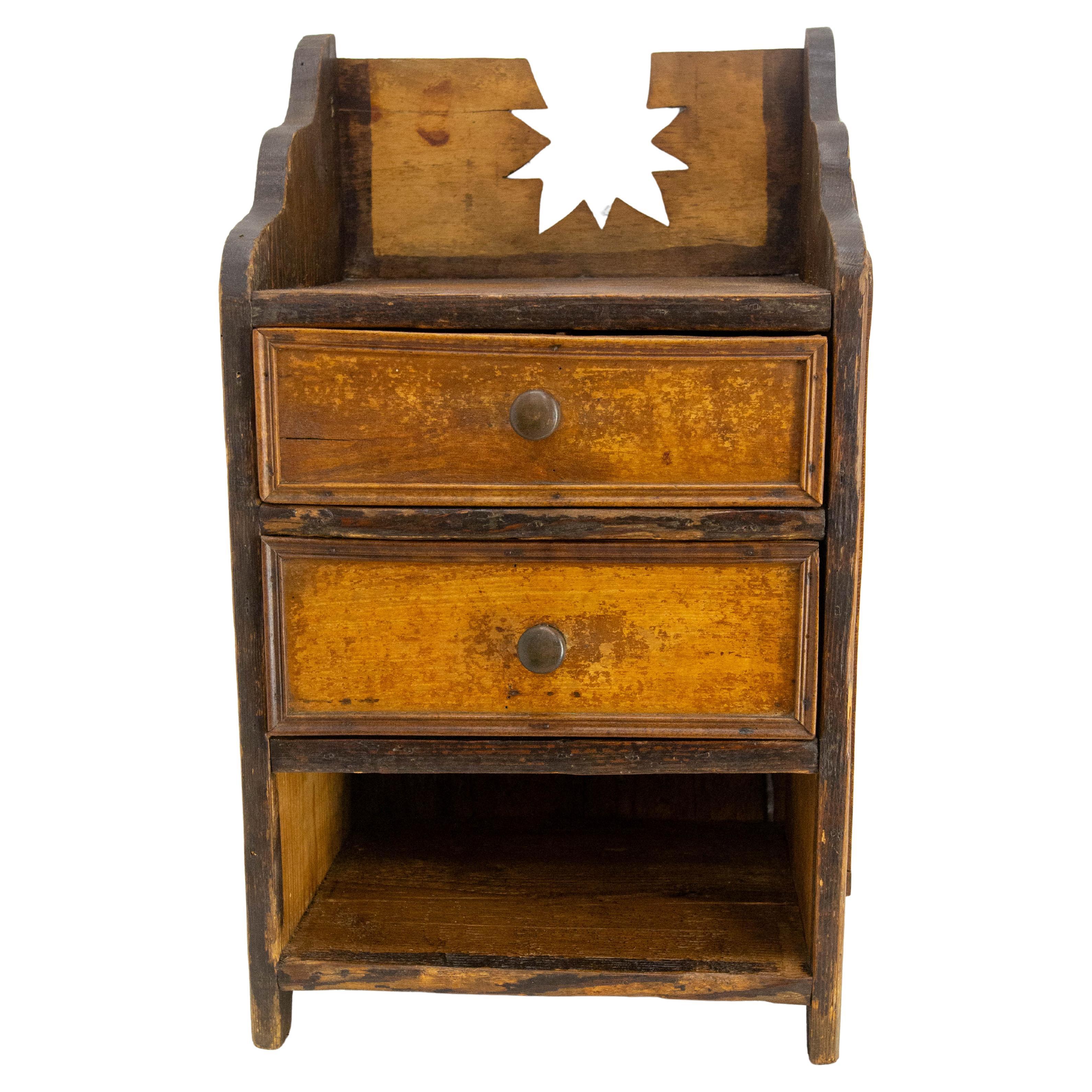 Petite table de nuit d'appoint étoile de chasse, fin du 19e siècle en vente