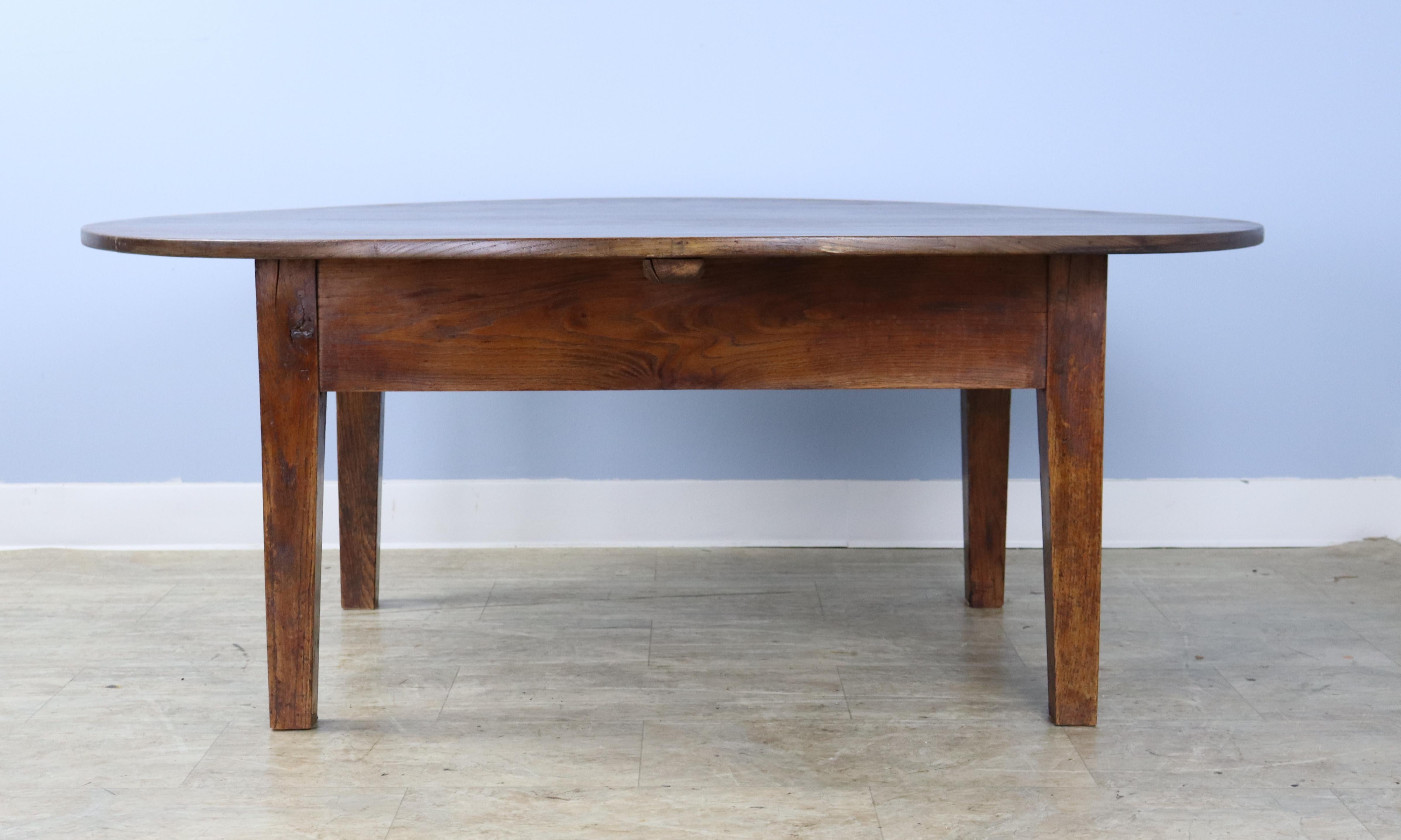 French Chestnut Oval Coffee Table 1