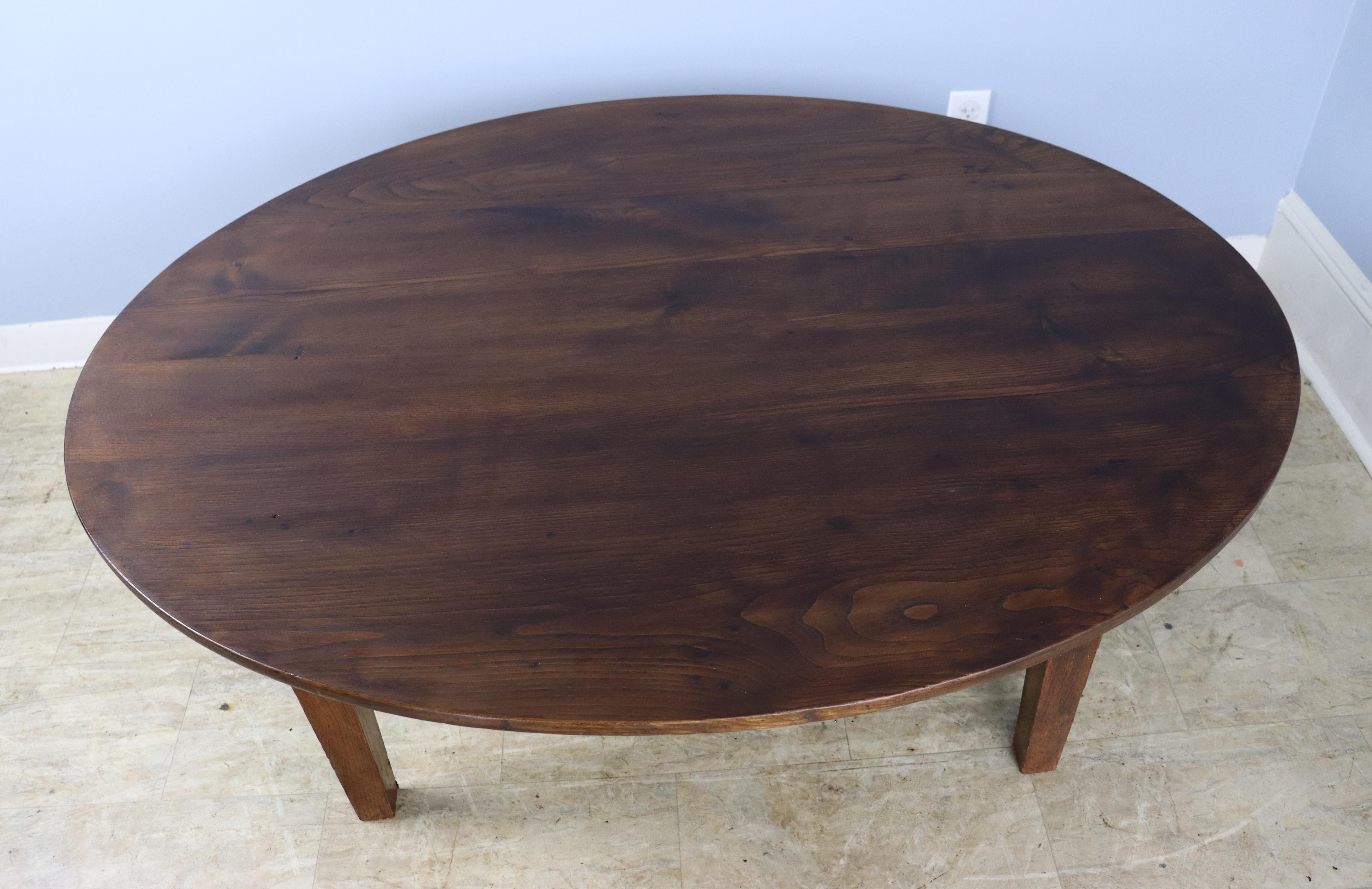 French Chestnut Oval Coffee Table 2