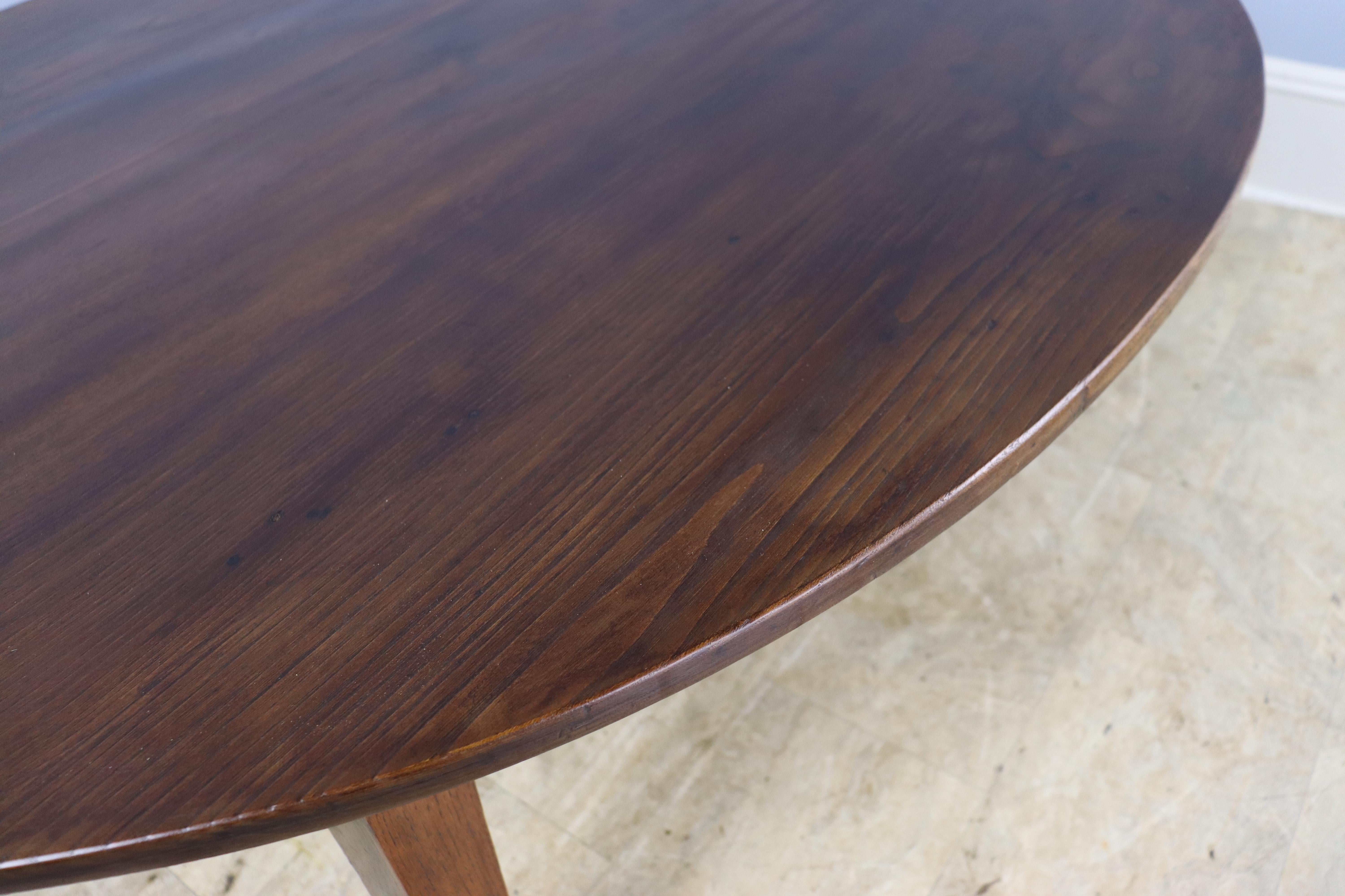 French Chestnut Oval Coffee Table 3