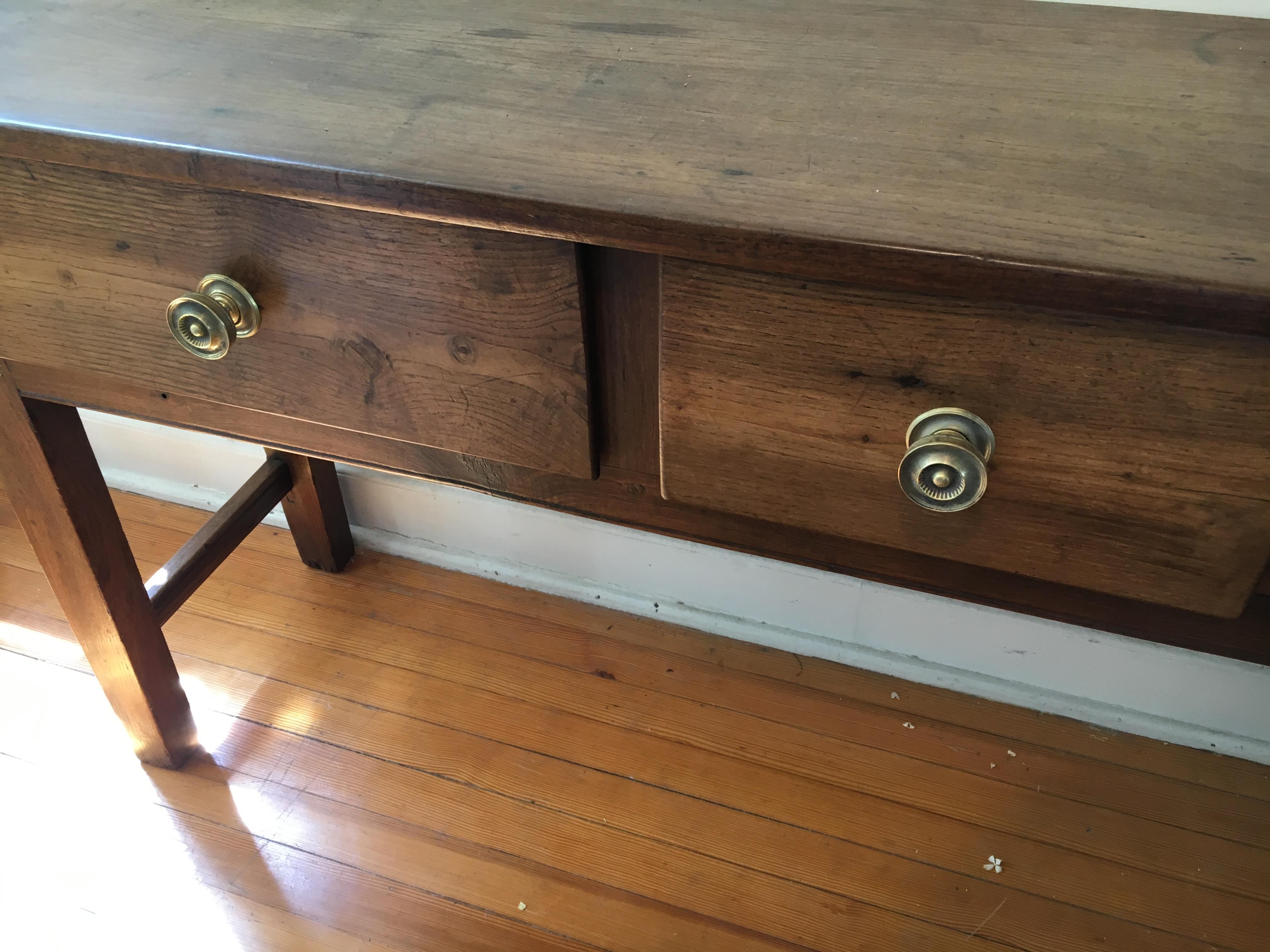 Late 19th Century French Chestnut Serving Table