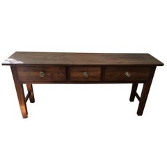 French Chestnut Serving Table