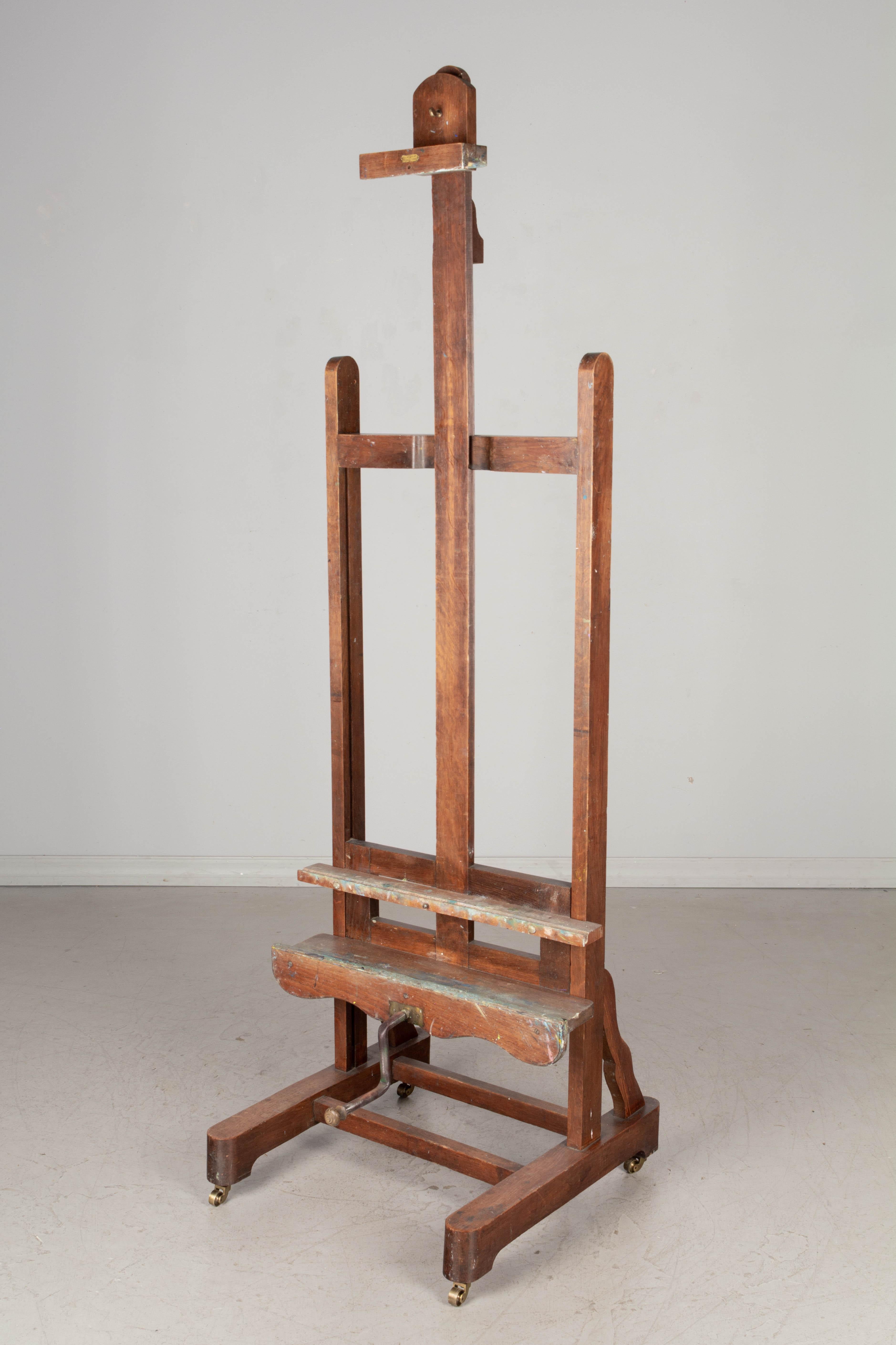 Cast French Chevalet or Painter's Easel, circa 1900