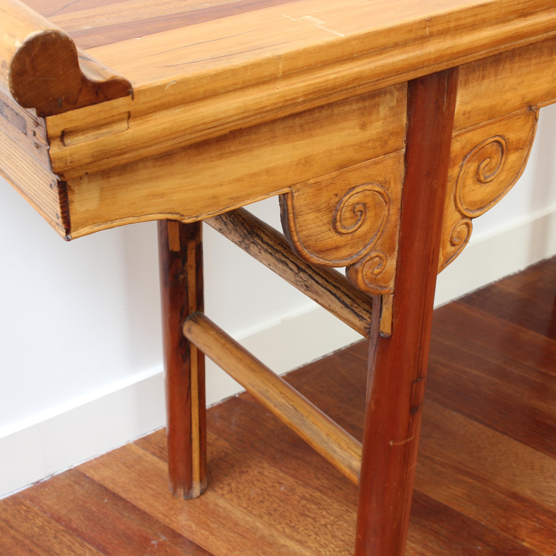 French Chinoise-Style Wood Console Table '20th Century' For Sale 13