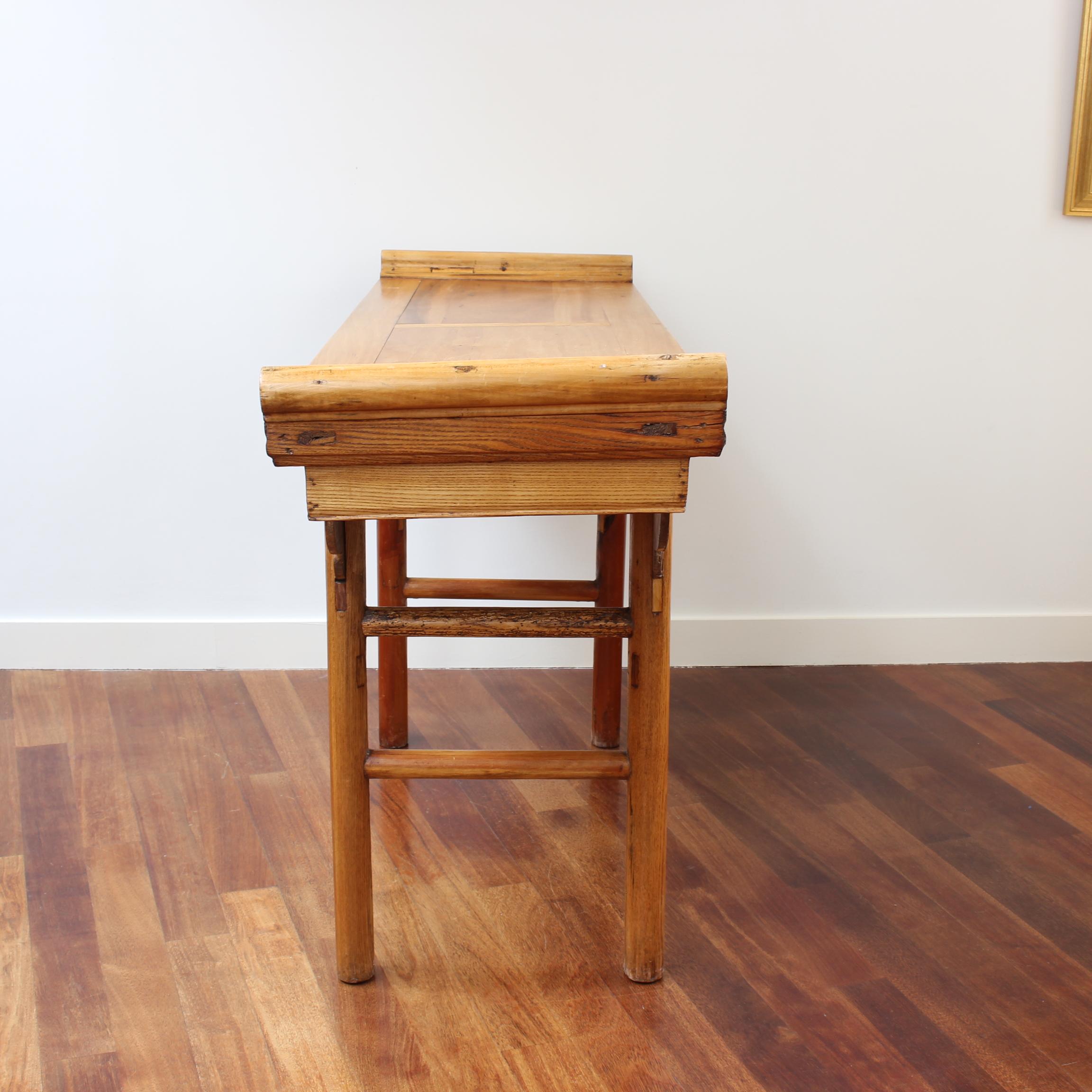 French Chinoise-Style Wood Console Table '20th Century' For Sale 2