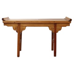French Chinoise-Style Wood Console Table '20th Century'
