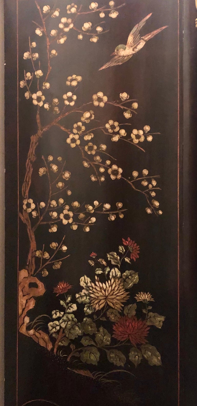 French Chinoiserie Coromandel Buffet Sideboard at 1stDibs