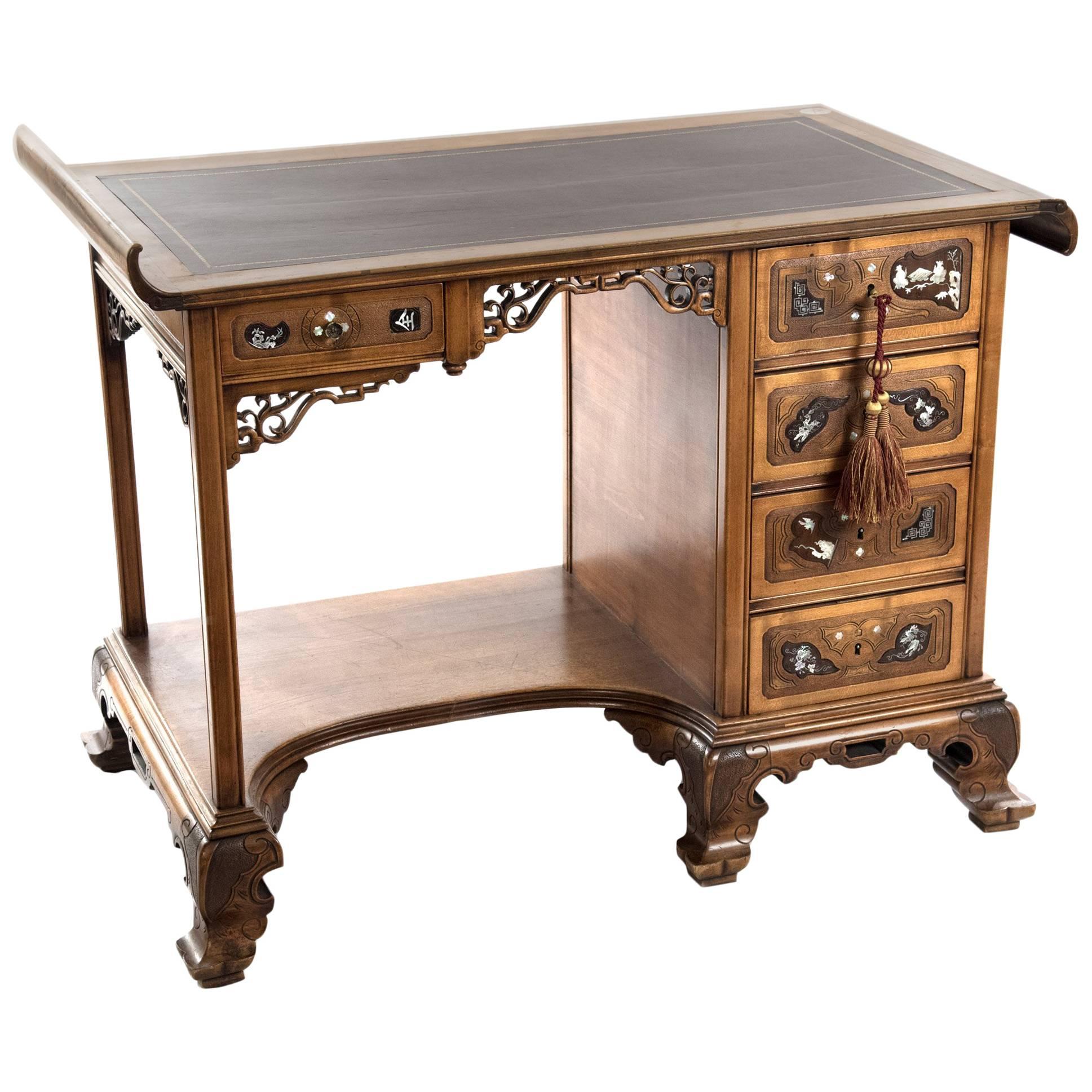 French Chinoiserie Desk after Gabriel Viardot