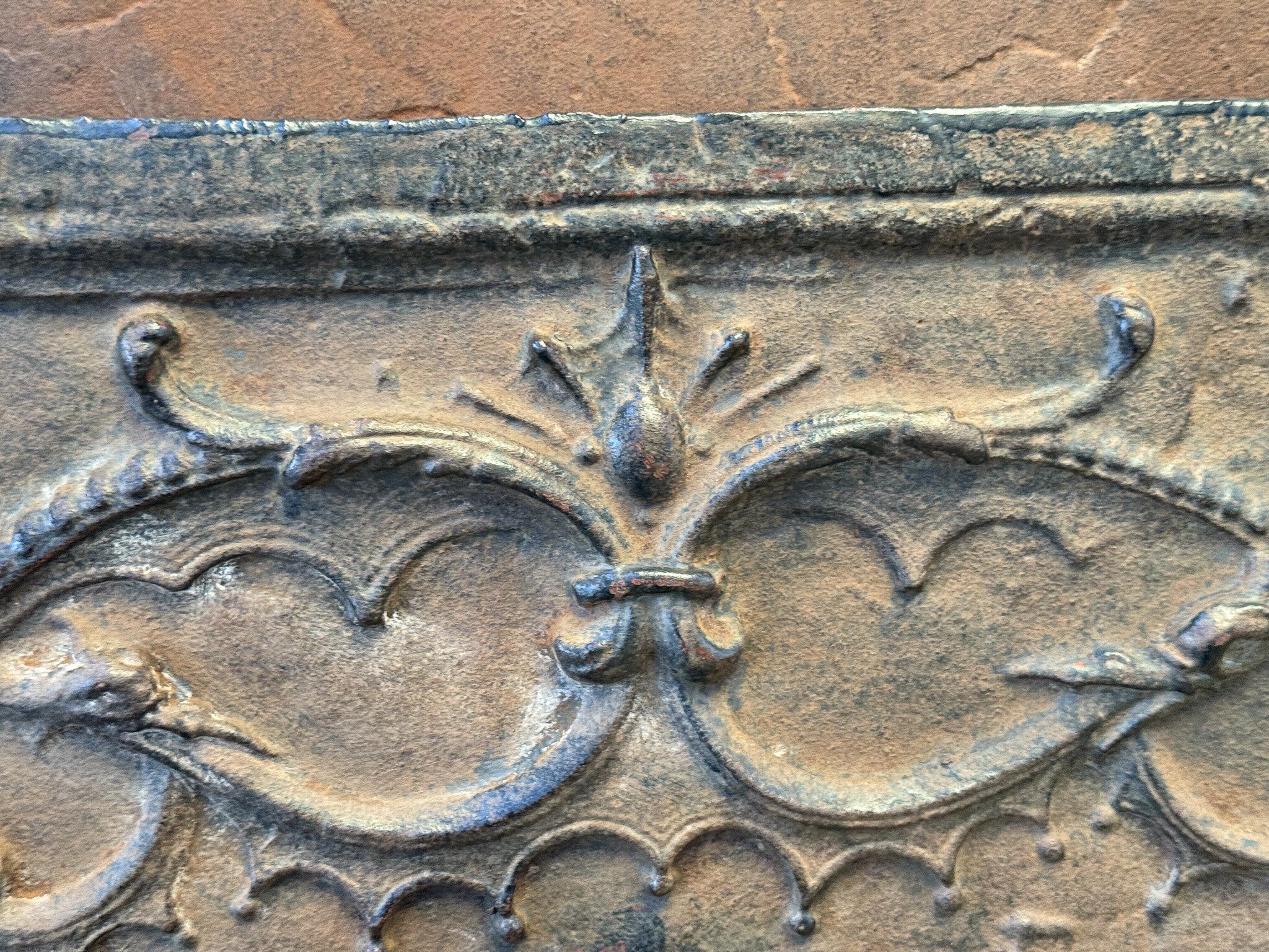 French 'Chinoiserie' Fireback, 20th Century, Louis XV Style, Brown For Sale 4